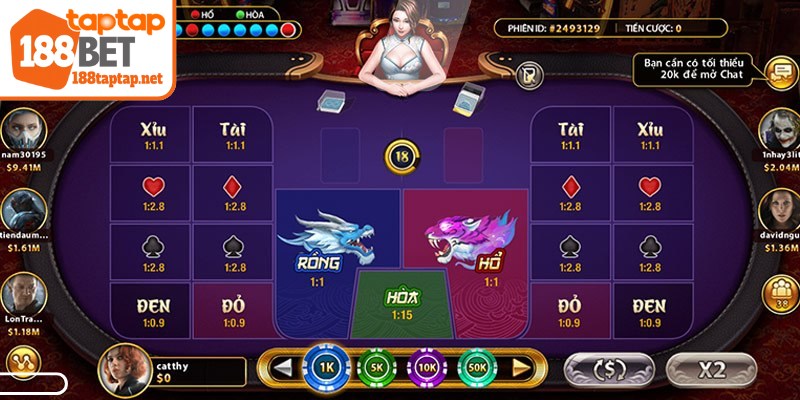 Cách chơi Rồng Hổ online rất đơn giản dựa trên so sánh điểm số